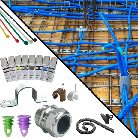 Tubi, Accessori per cavi, fili e tubi - scatole e accessori per solette e terreno