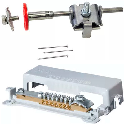 Grounding, equipotential bonding and lightning rod