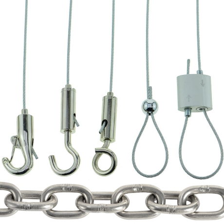 Steel cord, chains and accessories