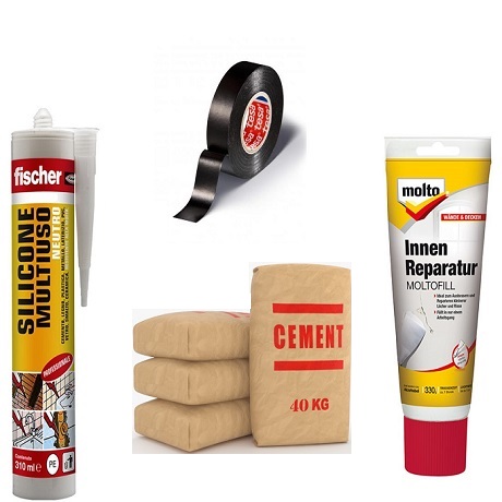 Incollare, stuccare, isolare e sigillare