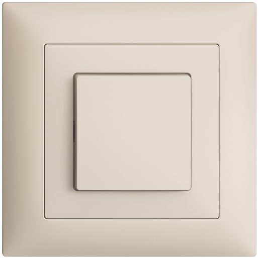 Set front.s.m.EDIZIOdue,cream 88x88mm,with side lens