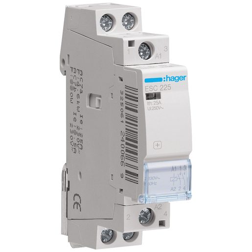 Teleruttore Hager 25A con 2 contatti NO 230V 1 modulo