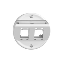 Kit di montaggio sotto muro Feller STANDARDdue SNAPFIX per presa R&M freenet Cat. 5e/6 con uscita obliqua bianco