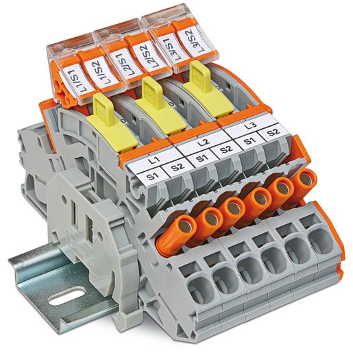 Current reading terminal block Wago 8001-001/K030-7476/000-10
