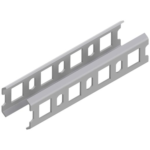 Raccordo diritto Lanz 200mm per profilo ad U in acciaio zincato