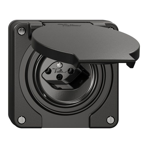 Presa sotto muro umidità Feller NEVO T13 completa nero