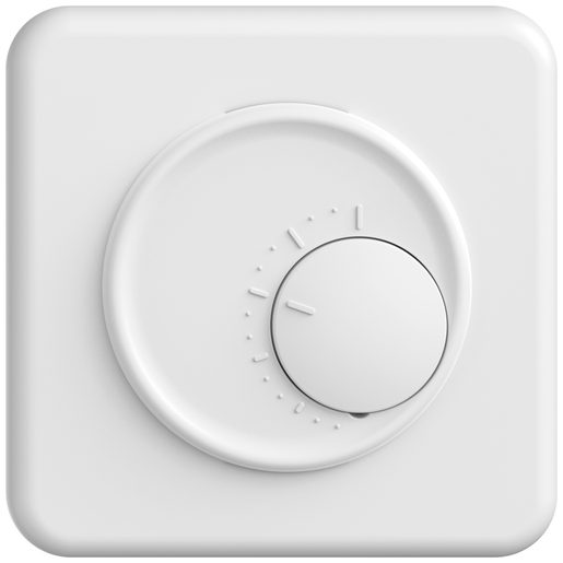 Termostato sotto muro Feller STANDARDdue Snapfix bianco