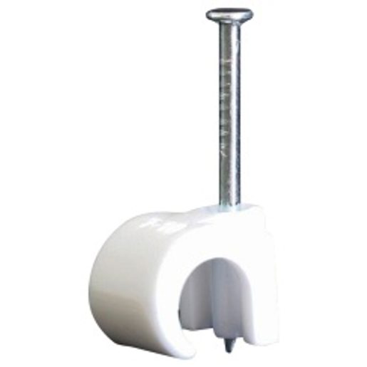 Brida con chiodo Plica 7-10mm bianco