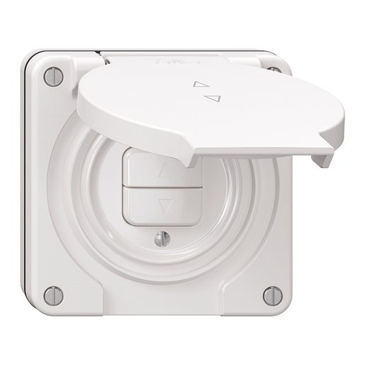 Pulsante per tapparelle sotto muro Feller NEVO 1 canale bianco