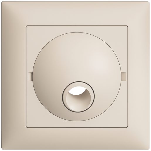 Kit frontale sotto muro EDIZIOdue crema 88x88mm per scatola di raccordo