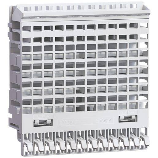 Zoccolo a innesto Hager uniway 250A 108mm 12 posti per barre 25x3mm 