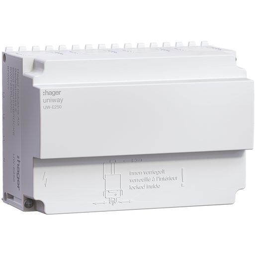 Blocco alimentazione Hager uniway 250A, 3LN, larghezza 144mm