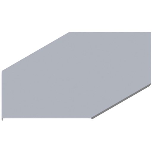 Coperchio Lanz per angolo 90° 300x110mm in acciaio zincato ZMA