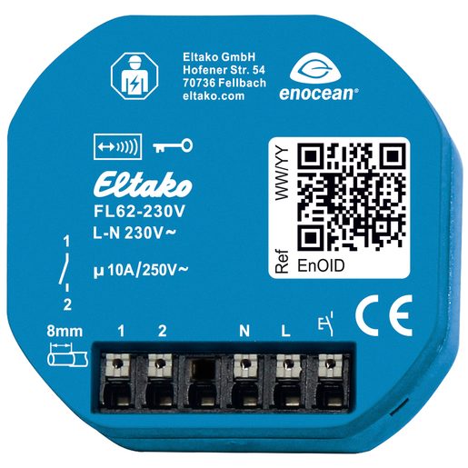 Attuatore-commutatore RF INS Eltako FL62-230V interruttore a gradino 1×chiusura