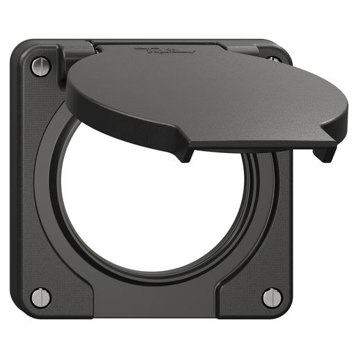Coperchio con cerniera Feller NEVO foro Ø60mm nero