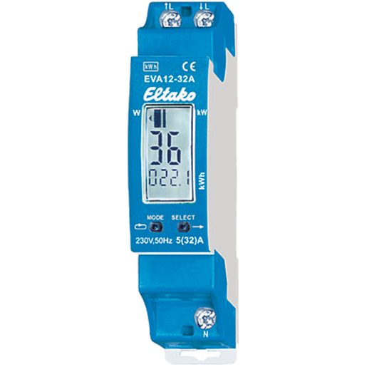 Contatore di energia AMD Eltako EVA12-32A LCD