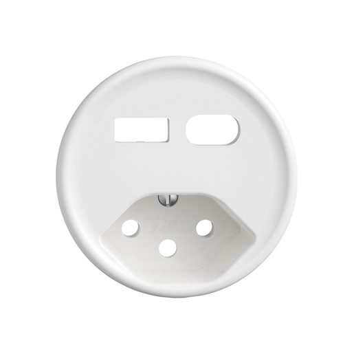Set copertura Feller STANDARDdue combinazione USB A+C + T13 disco frontale Ø60mm SNAPFIX bianco