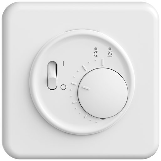 Termostato con limitatore della temperatura Feller STANDARDdue SNAPFIX per riscaldamenti a pavimento Con sensore temperatura (NTC) esterno + cavo 4MT