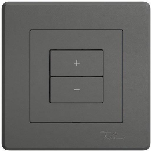 Regolatore Dimmer DALI sotto muro Feller EDIZIO.liv SNAPFIX Wiser a 2 tasti completo grigio scuro