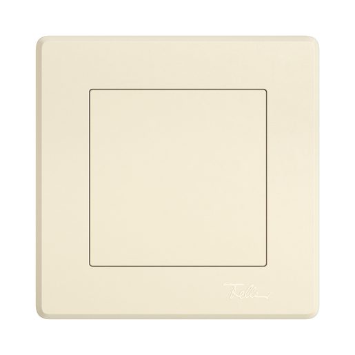 Copertura cieca sotto muro Feller EDIZIO.liv SNAPFIX con fissaggio a innesto completa crema