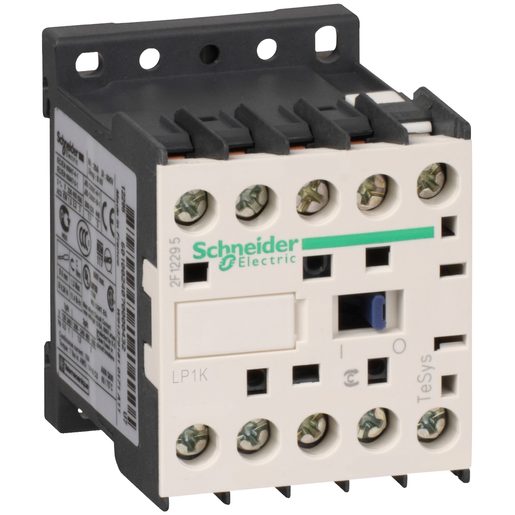 Relé di potenza Schneider LP1K0910BD bobina 24V DC con 1 contatto aperto NO 9A