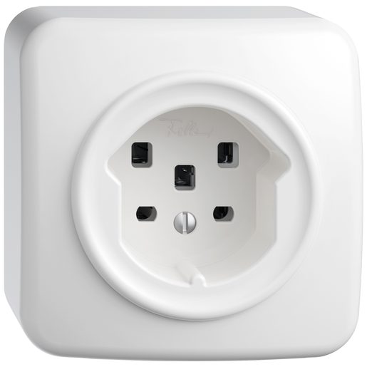 Presa fuori muro Feller STANDARDdue SNAPFIX T25 bianco