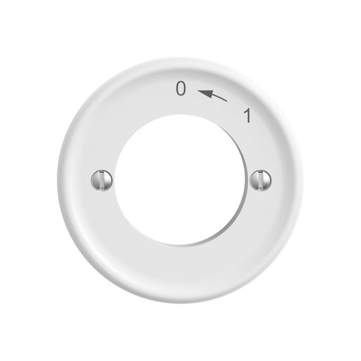 Set di copertura Feller STANDARDdue interruttore rotativo (chiusura sicurezza) disco frontale Ø60mm 0←1 SNAPFIX