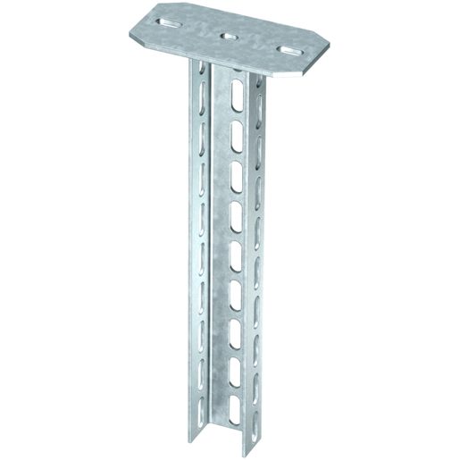 Supporto per profilo ad U Obo Bettermann US-7 L=400mm zincato a caldo a immersione 