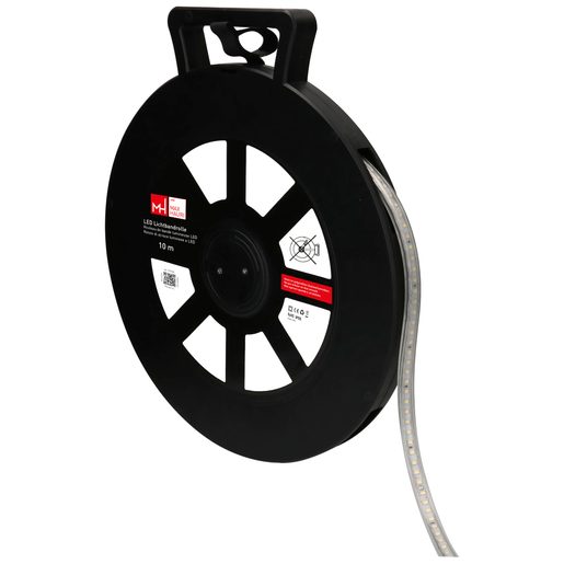 Striscia a LED MAX HAURI IP55 230V 10W/m 8600lm 4000°K 360° rotolo da 10 metri 
