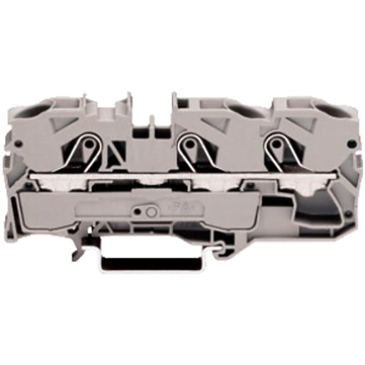 Morsetto di passaggio a pressione WAGO Top Job-S 10mmq 3P serie 2010 GRIGIO