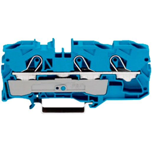 Morsetto di passaggio a pressione WAGO Top Job-S 10mmq 3P serie 2010 BLU