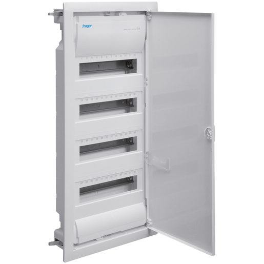 Quadro di distribuzione sotto muro Hager VOLTA 4 file 48 moduli IP30 per montaggio in pareti di cartongesso