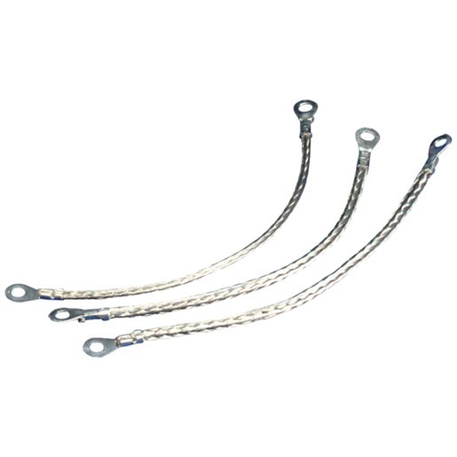 Trefolo messa a terra ERICO 10mm2 300mm 75A tondo Cu stagnato 