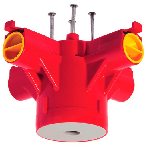 Tassello - scatola di derivazione MT Crallo-Star Ø60x85mm, 4xM20/M25 rosso 