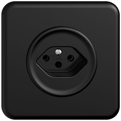 Presa sotto muro Feller STANDARDdue T13 completa nero SNAPFIX