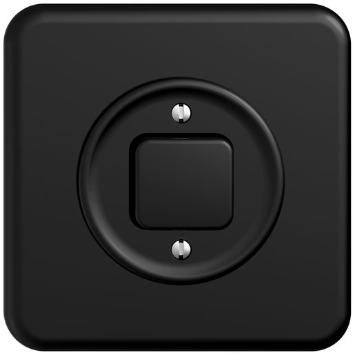 Interruttore sotto muro Feller STANDARDdue SCH3 completo nero SNAPFIX