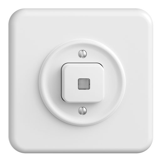 Interruttore o Pulsante luminoso Feller STANDARDdue sch3 di controllo con led giallo completo bianco
