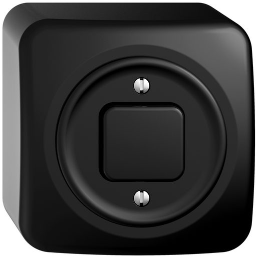 Interruttore commutatore sch3 o pulsante Feller STANDARDdue SNAPFIX fuori muro AP nero