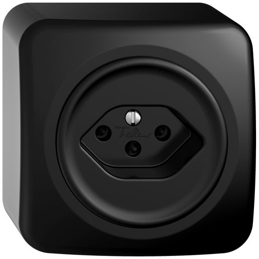 Presa fuori muro Feller STANDARDdue T13 nero SNAPFIX