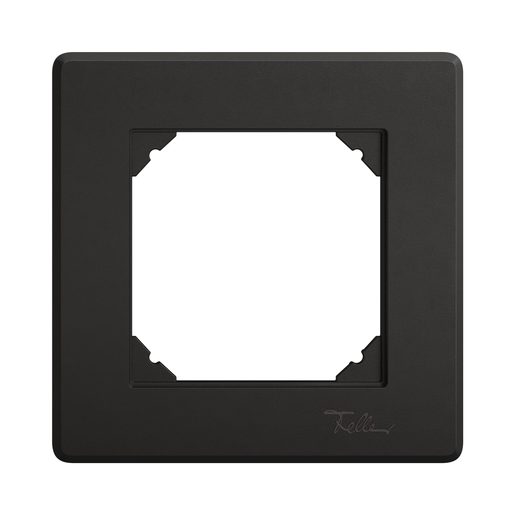 Placca di copertura Feller EDIZIO.liv SNAPFIX 1x1 nero