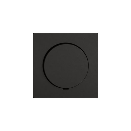 Placca di copertura Feller EDIZIO.liv SNAPFIX per dimmer non illuminato nero