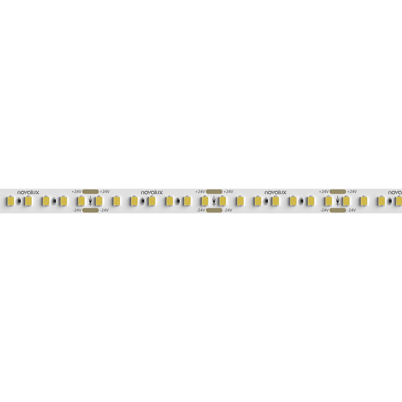 Striscia led Novalux 14.4W/m 24V 3000°K IP20 rotolo da 5 metri prezzo al metro