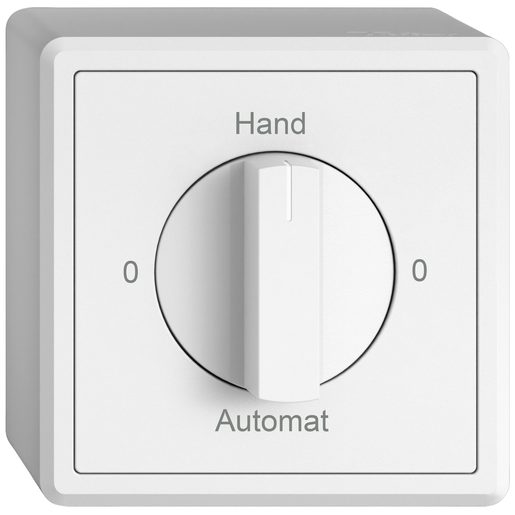 Interruttore rotativo fuori muro Feller EDIZIO.liv SNAPFIX manuale-0-automatico 2/1L bianco