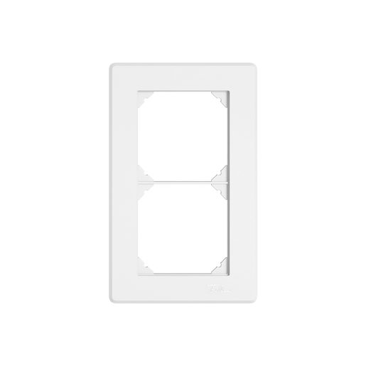 Placca di copertura Feller EDIZIO.liv SNAPFIX 2x1 bianco