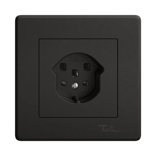 Presa sotto muro Feller EDIZIO.liv SNAPFIX T25 completa nero