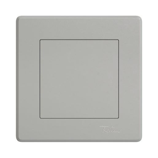 Copertura cieca sotto muro Feller EDIZIO.liv SNAPFIX con fissaggio a innesto completa grigio chiaro