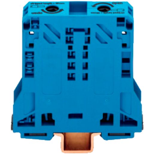 Morsetto di passaggio WAGO 2L 50mm2 BLU