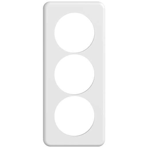 Placca di copertura Feller STANDARDdue SNAPFIX 3x1 con ritagli 3x58mm bianco