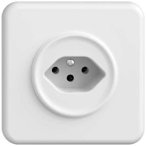 Presa sotto muro Feller STANDARDdue SNAPFIX T13 completa bianco