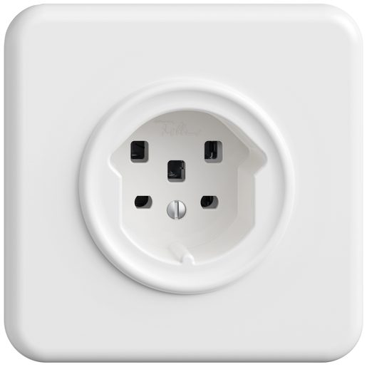 Presa sotto muro Feller STANDARDdue SNAPFIX T25 completa bianco